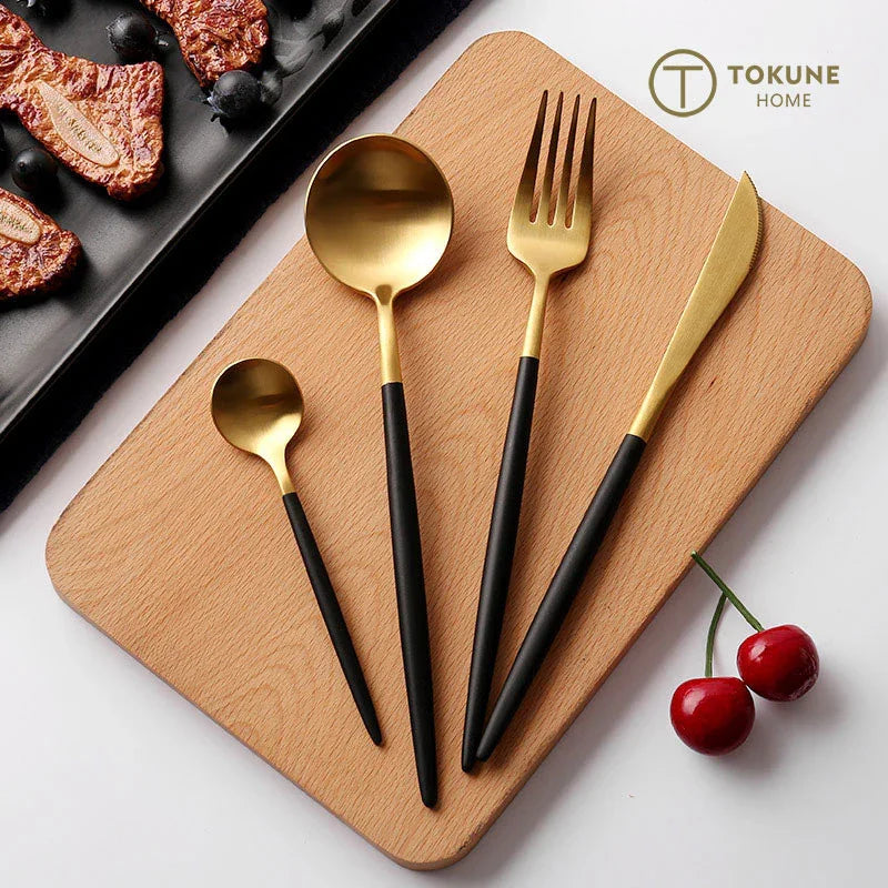 ステンレスカトラリーセット 4点セット | 高級感あるキッチン用品