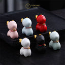 パステルひだまり子鹿＆ノエルベル子鹿 セラミックオブジェ（3体セット）