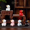 パステルひだまり子鹿＆ノエルベル子鹿 セラミックオブジェ（3体セット）