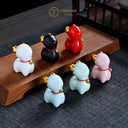 パステルひだまり子鹿＆ノエルベル子鹿 セラミックオブジェ（3体セット）