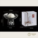 サイズ参考：上皿直径12.2cm／高さ8.5cm／ボックス16.5×16.5×11.5cm – TOKUNE HOME