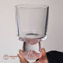 富士山ガラスカップ 3点セット｜桜ピンクの揺らめき