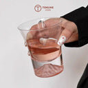 富士山ガラスカップ 3点セット｜桜ピンクの揺らめき