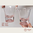 富士山ガラスカップ 3点セット｜桜ピンクの揺らめき