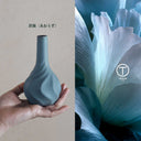 ブラック・ブラウン・ブルーの3色ミニ陶器花瓶セット｜和モダン＆北欧風インテリアに最適