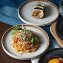 双色モダンプレート 和風陶磁器食器