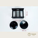 上品な黒檀調の電木製コースターセット