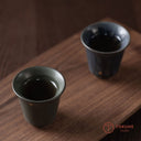 青銅釉 金彩湯呑みセット 和風陶磁器茶器