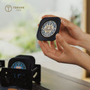 Tokune home 珐琅彩コースター クローズアップ｜光沢感のある美しい陶磁デザイン