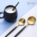 ステンレス製カトラリー4点セット ブラック ナイフ フォーク スプーン