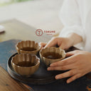 梅の花デザイン茶碗 陶磁器茶碗セット